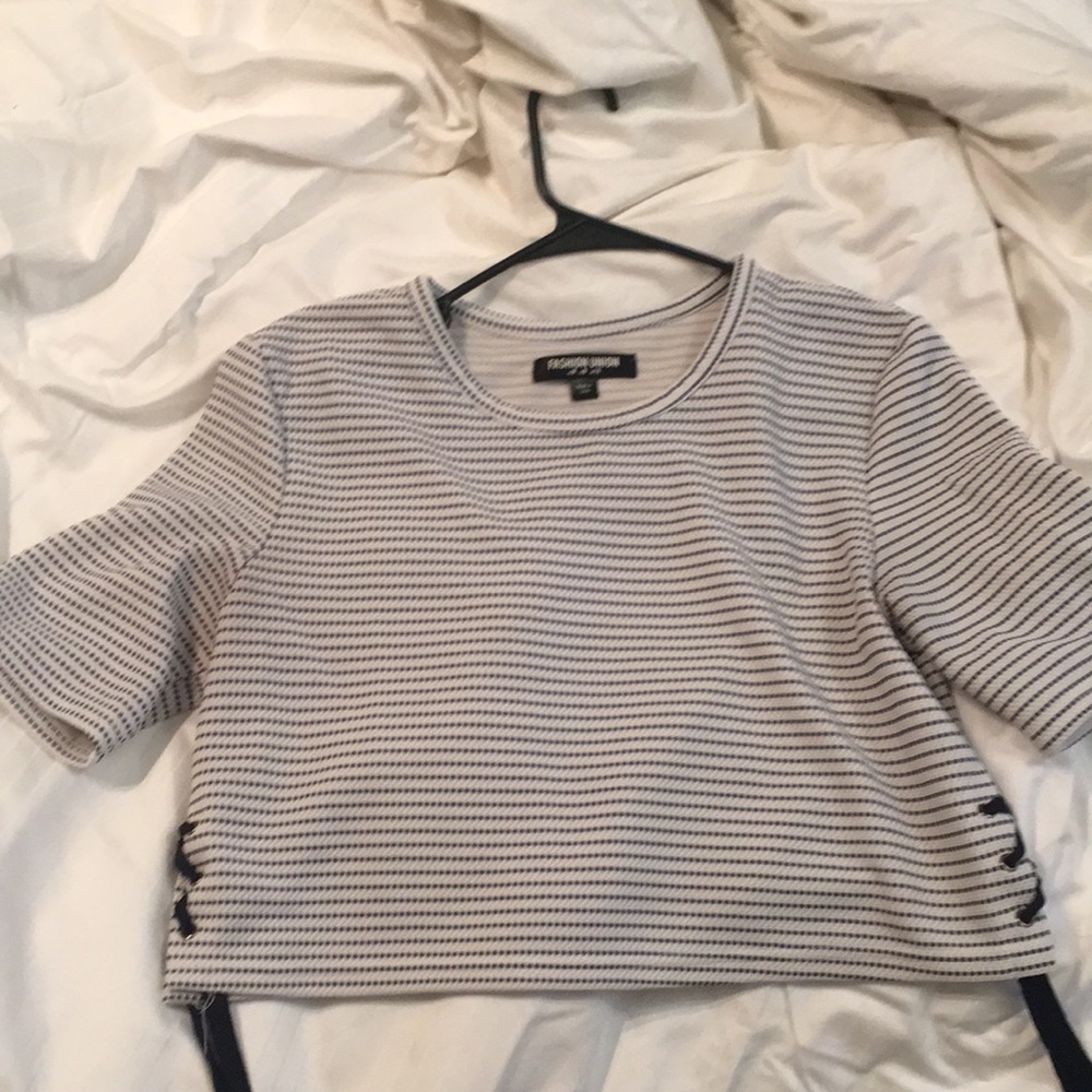 Nautical Crop Top
